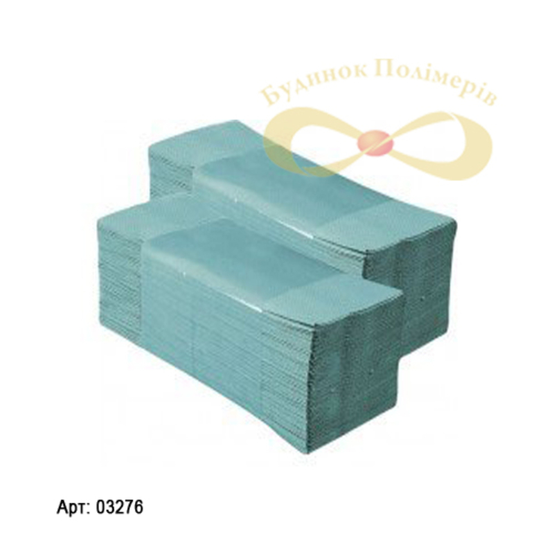 Бумажное полотенце Альбатрос zz складывания 160 шт зеленое арт. 3276