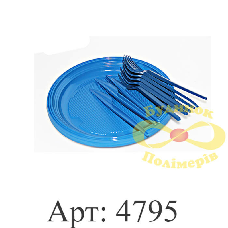Набор одноразовой посуды 6 персон закусочный арт. 4795
