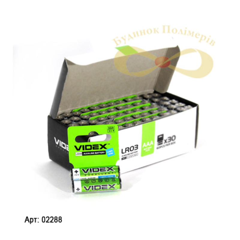 Батарейки Videx Alkiline RL3 ААА на блистере арт. 2288 (60шт)