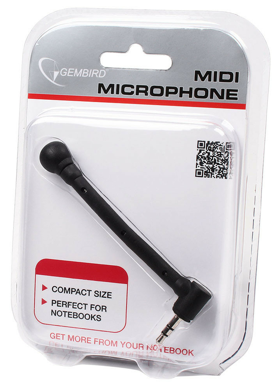 Мини микрофон для ноутбука 3,5мм Gembird MIC-204, photo number 2