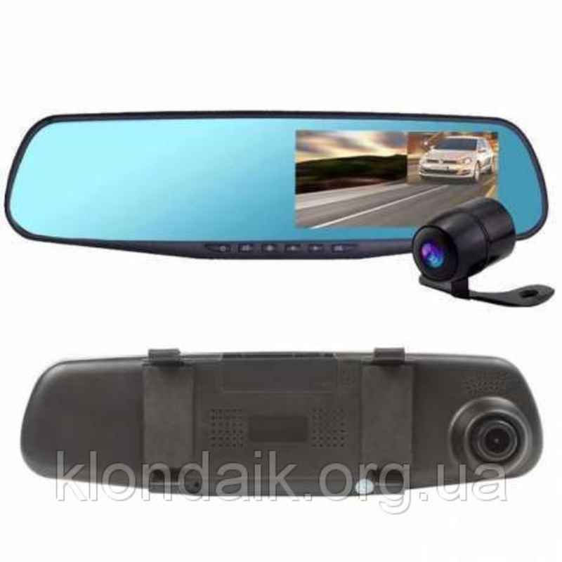 Зеркало заднего вида с видеорегистратором DVR-138W c 2мя камерами, фото №3