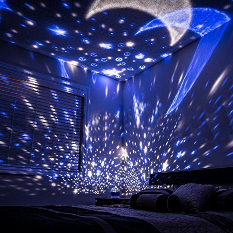 Ночник шар проектор звездное небо Star Master Dream QDP01 Blue, фото №4