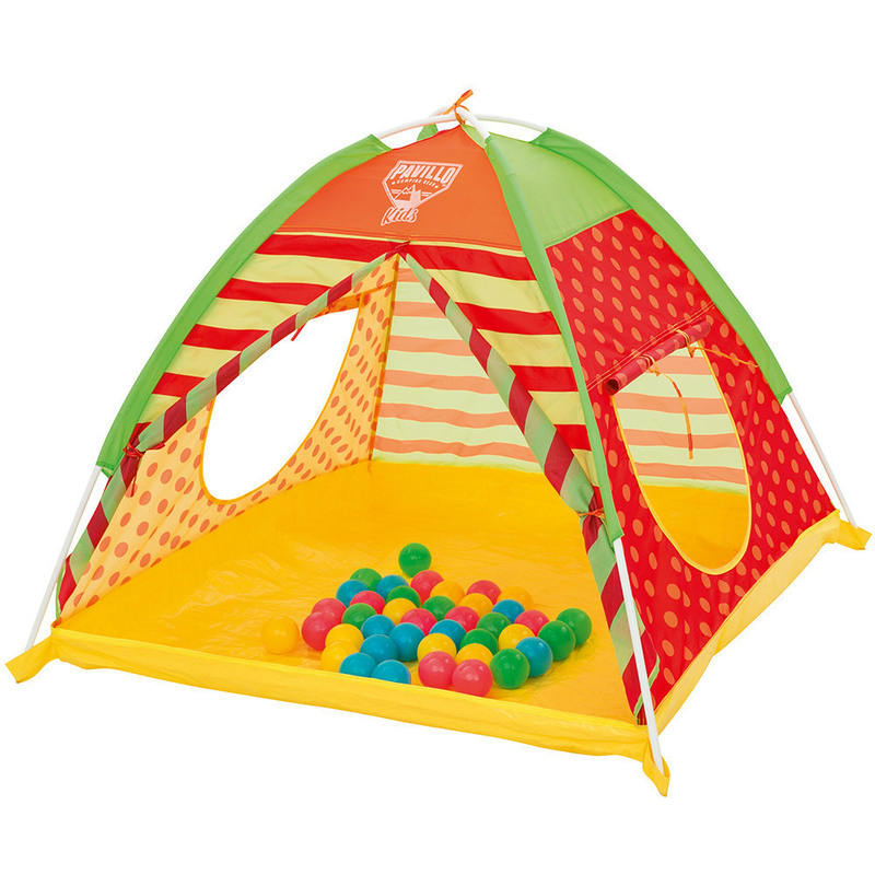Палатка детская + 40 разноцветных шариков Bestway 68080, фото №2
