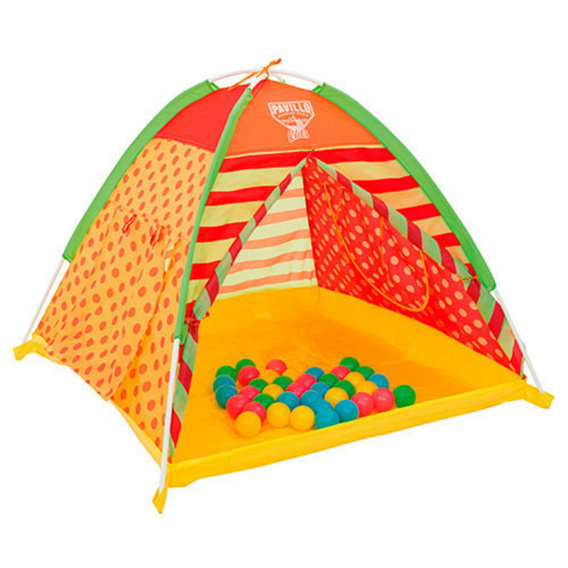 Палатка детская + 40 разноцветных шариков Bestway 68080, фото №3