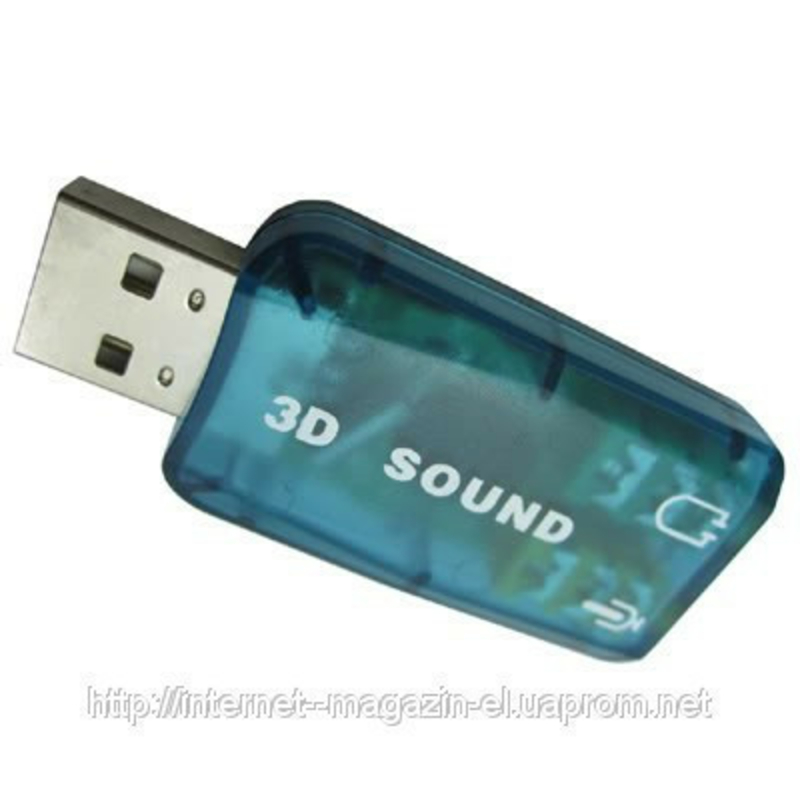 USB звуковая карта 3D Sound card 5.1 внешняя, фото №3