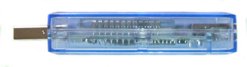 USB тестер тока напряжения потребляемой энергии KEWEISI Blue, фото №8