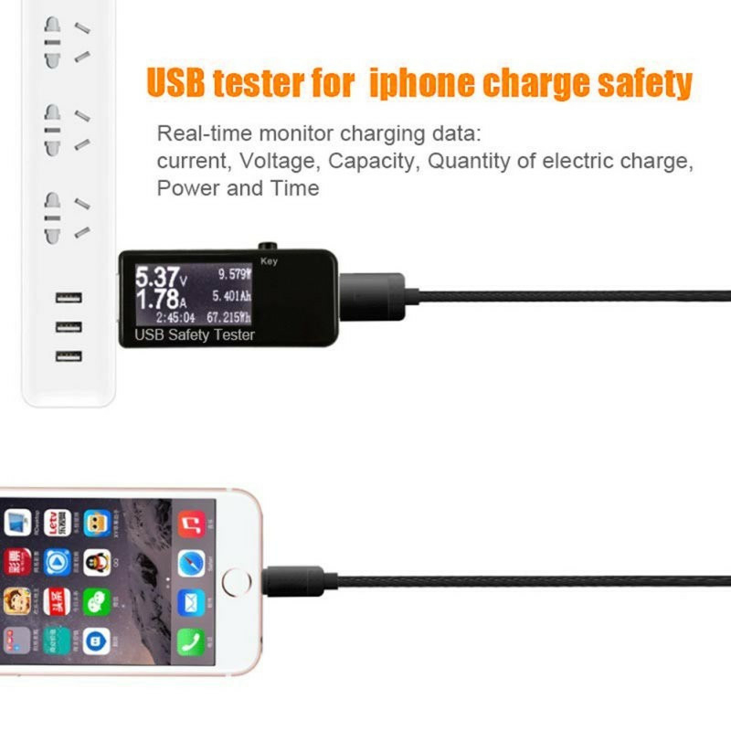 USB тестер тока напряжения потребляемой энергии 3–30V, фото №7