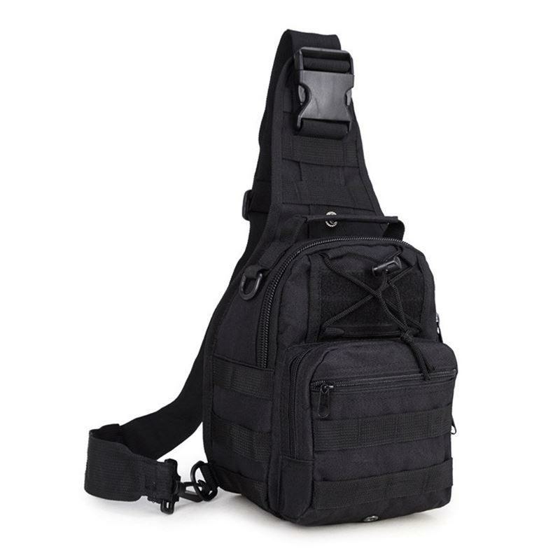Тактическая сумка-рюкзак на одной лямке. Черная. T-Bag 2, фото №5