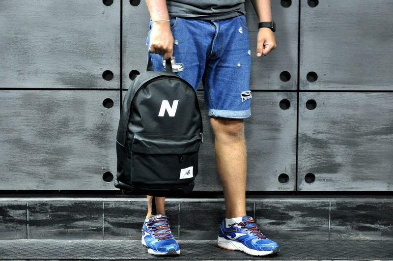 Молодежный городской, спортивный рюкзак, портфель New Balance, нью бэланс. Черный, photo number 9