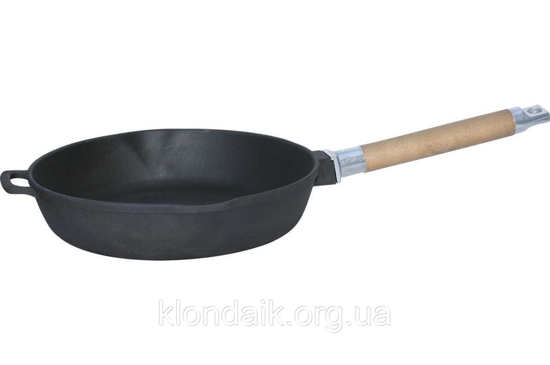 Сковорода чугунная Биол - 260 мм, с носиком