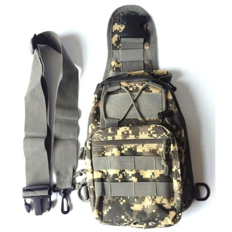 Тактическая сумка-рюкзак, барсетка, бананка на одной лямке, пиксель., фото №4