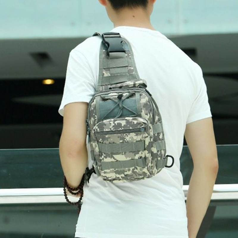 Тактическая сумка-рюкзак, барсетка, бананка на одной лямке, пиксель., фото №5