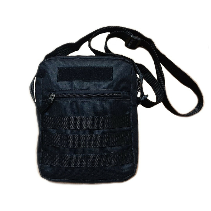 Черная мужская тактическая сумка барсетка, мессенджер., фото №2