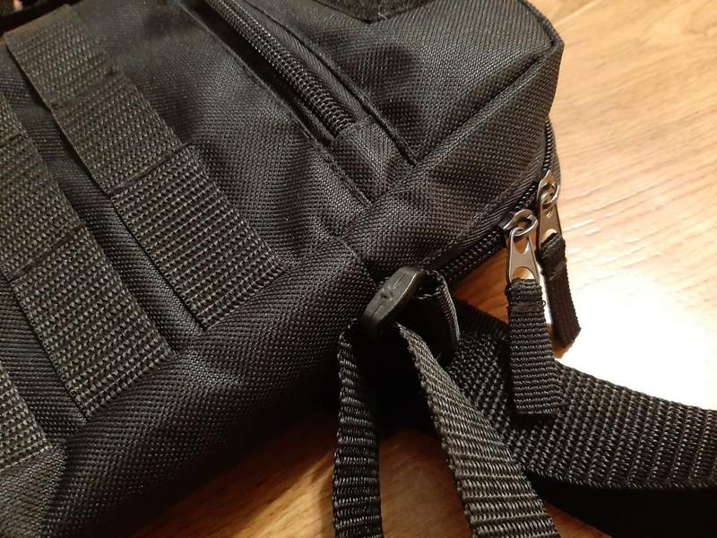 Черная мужская тактическая сумка барсетка, мессенджер., фото №8