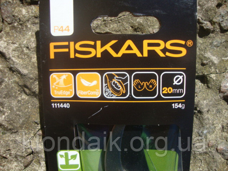 Плоскостной секатор Fiskars с петлей для пальцев (111440), photo number 4