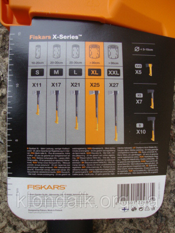 Топор Fiskars X25XL, фото №7