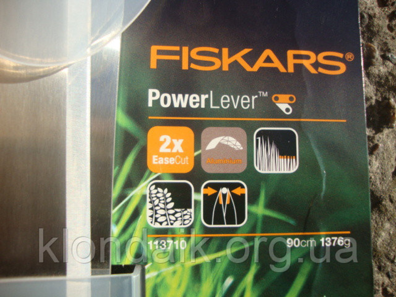 Ножницы для травы и живой изгороди с Рычажным приводом Fiskars (113710), фото №8