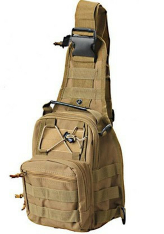 Тактический рюкзак однолямочный Silver Knight с системой M.O.L.L.E Coyote (098)