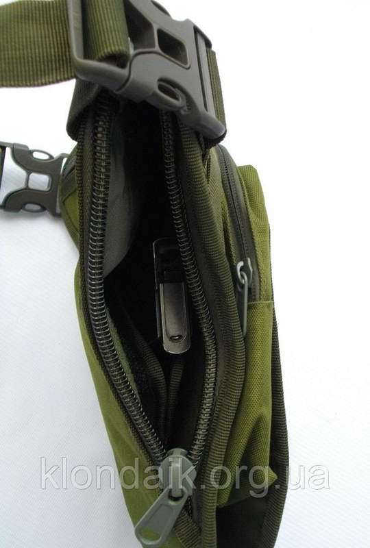 Тактическая (поясная) наплечная сумка с отделением под пистолет Multicam, фото №7