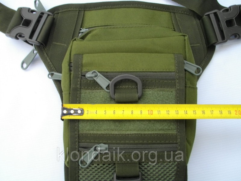 Тактическая (поясная) наплечная сумка с отделением под пистолет Multicam, фото №10