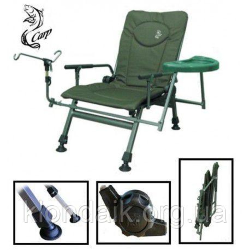Карповое кресло Elektrostatyk с подлокотниками и столиком (F5R ST/P), фото №3