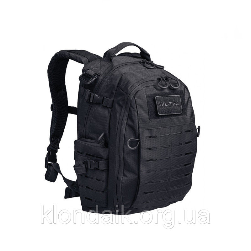 Штурмовой (тактический) рюкзак 25l Mil-tec "HEXTAC®" Black (14047002), фото №2