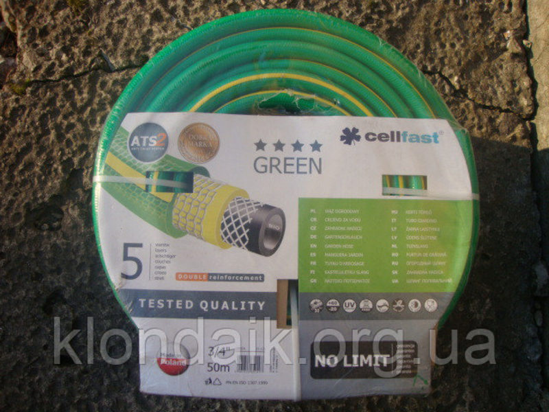 Поливочный шланг Cellfast серии Green 50 м. 3/4", фото №3