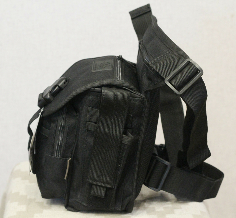Тактическая универсальная (набедренная) сумка Swat Black (с307), фото №8
