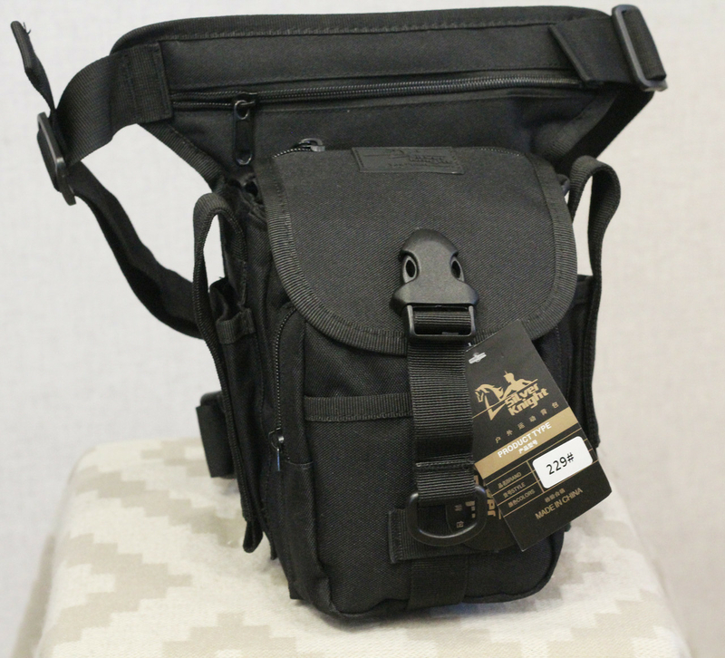Тактическая универсальная (набедренная) сумка Swat Black (с307), фото №10
