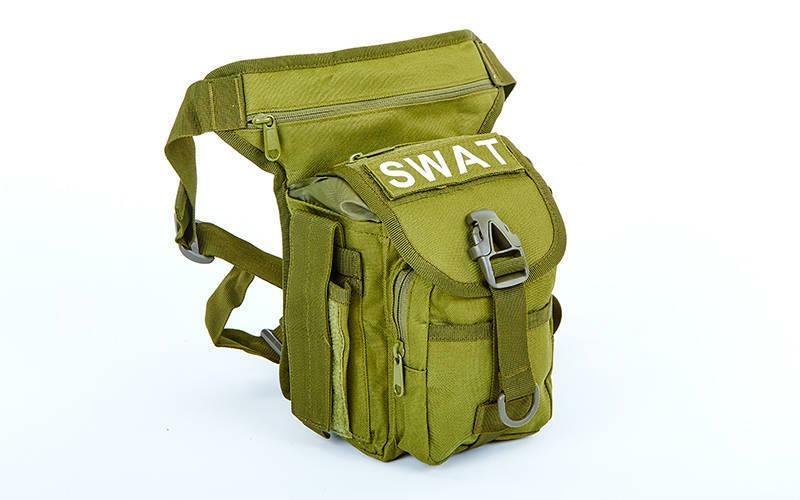 Тактическая универсальная (набедренная) сумка SWAT Olive (с307), фото №2