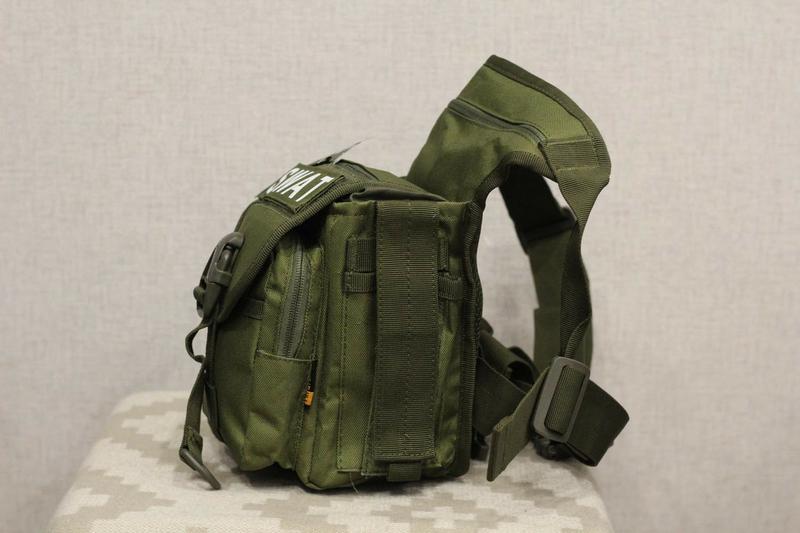 Тактическая универсальная (набедренная) сумка SWAT Olive (с307), фото №4