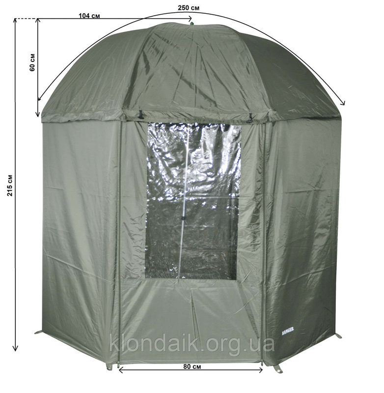 Зонт палатка для рыбалки Ranger Umbrella 50, фото №11