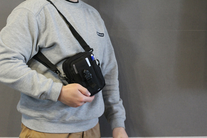 Тактическая универсальная (поясная) сумка - подсумок с ремнём Mini warrior с системой M.O.L.L.E (с101 черная), numer zdjęcia 9