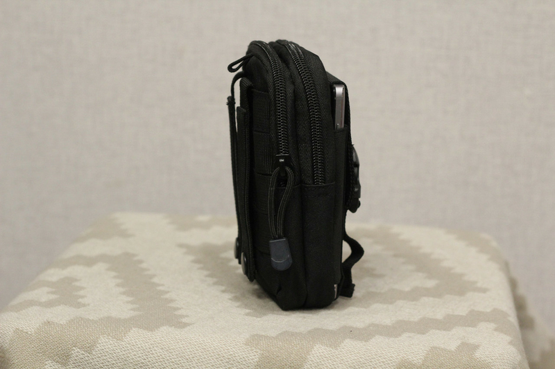 Тактическая универсальная (поясная) сумка - подсумок Mini warrior с системой M.O.L.L.E Olive (001-black), photo number 6