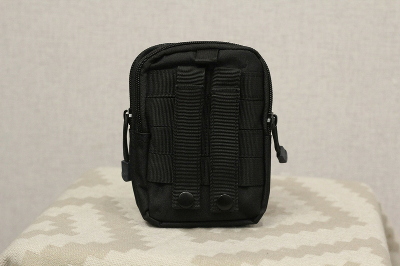 Тактическая универсальная (поясная) сумка - подсумок Mini warrior с системой M.O.L.L.E Olive (001-black), фото №7