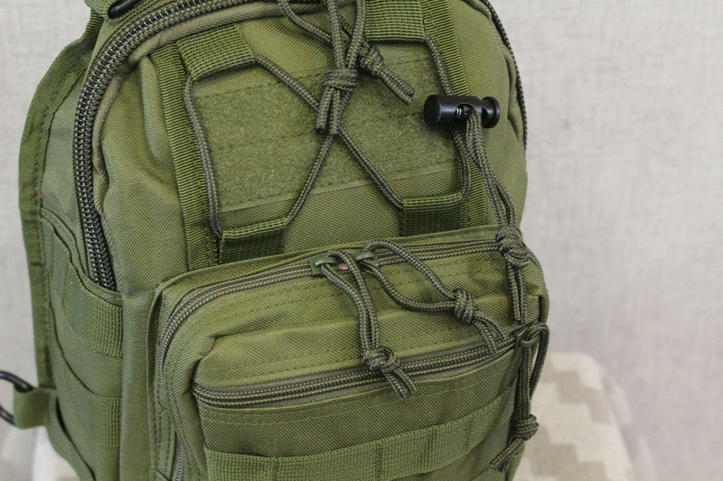 Тактическая - штурмовая универсальная сумка на 6-7 литров с системой M.O.L.L.E  (095 олива), фото №7