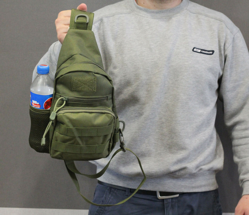 Тактическая, штурмовая, военная, универсальная, городская сумка на 5-6 литров с системой M.O.L.L.E  s4 (олива), фото №4