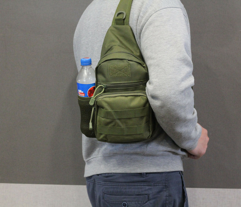 Тактическая, штурмовая, военная, универсальная, городская сумка на 5-6 литров с системой M.O.L.L.E  s4 (олива), numer zdjęcia 6