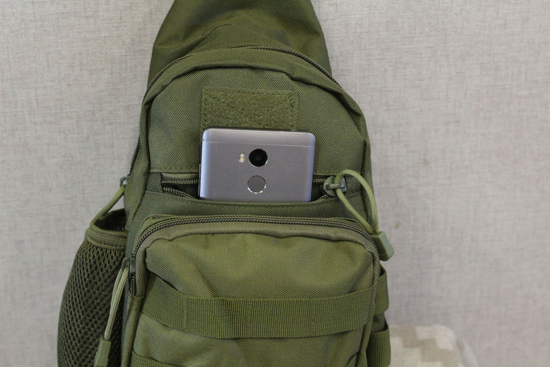 Тактическая, штурмовая, военная, универсальная, городская сумка на 5-6 литров с системой M.O.L.L.E  s4 (олива), фото №10