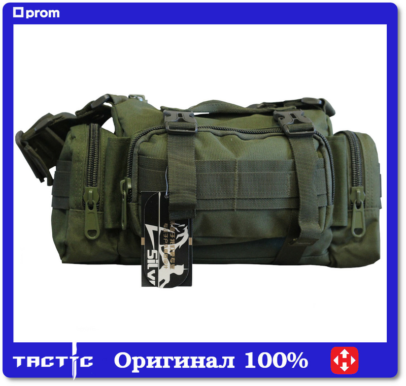 Тактическая универсальная (поясная, наплечная) сумка Silver Knight с системой M.O.L.L.E (105-olive), фото №2