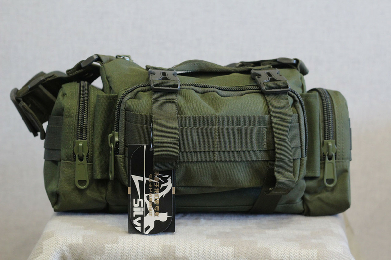 Тактическая универсальная (поясная, наплечная) сумка Silver Knight с системой M.O.L.L.E (105-olive), фото №3