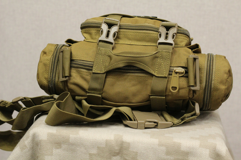 Тактическая универсальная (поясная, наплечная) сумка Silver Knight с системой M.O.L.L.E Coyote (105-coyote), фото №11