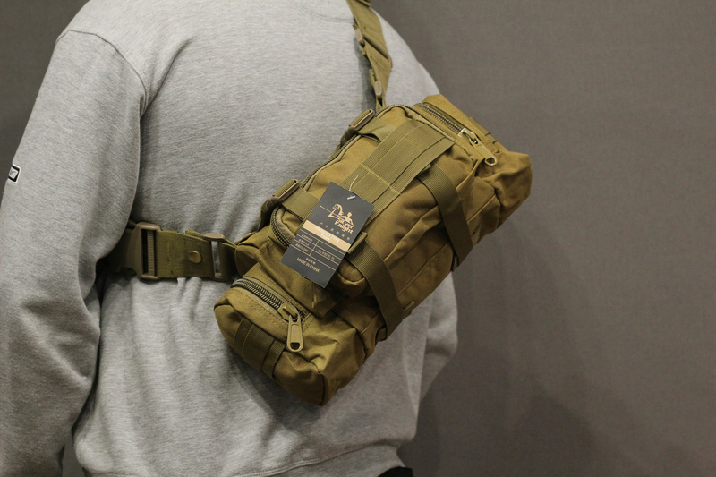 Тактическая универсальная (поясная, наплечная) сумка Silver Knight с системой M.O.L.L.E Coyote (105-coyote), фото №5