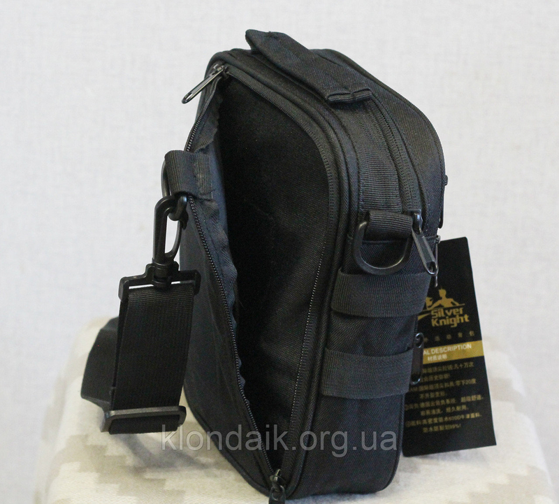 Тактическая универсальная сумка на плечо Silver Knight с системой M.O.L.L.E (102-black), фото №4