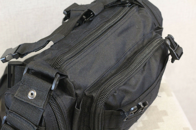 Тактическая универсальная (поясная, наплечная) сумка с системой M.O.L.L.E Black (104 черная), photo number 8