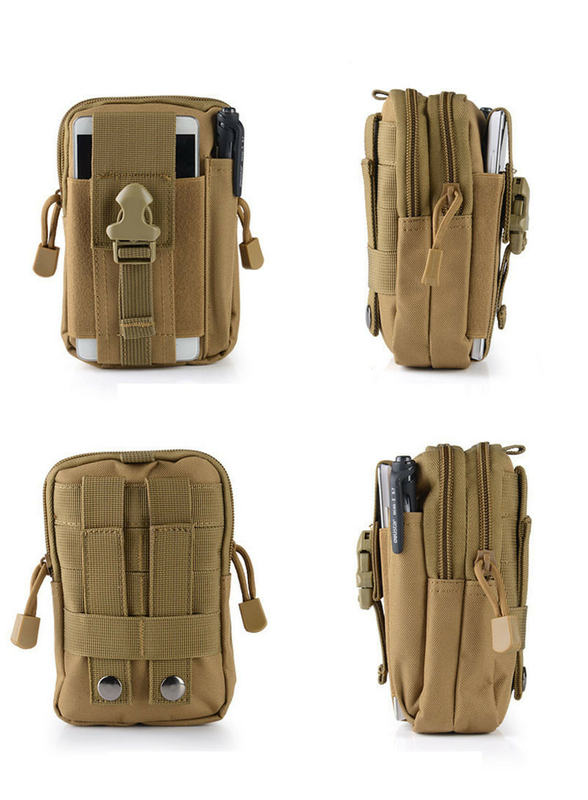 Тактическая универсальная (поясная) сумка - подсумок Mini warrior с системой M.O.L.L.E Coyote (001-coyote)