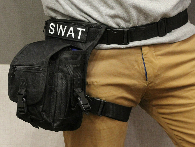Тактическая универсальная (набедренная) сумка на бедро Swat black ( 300-black), фото №3