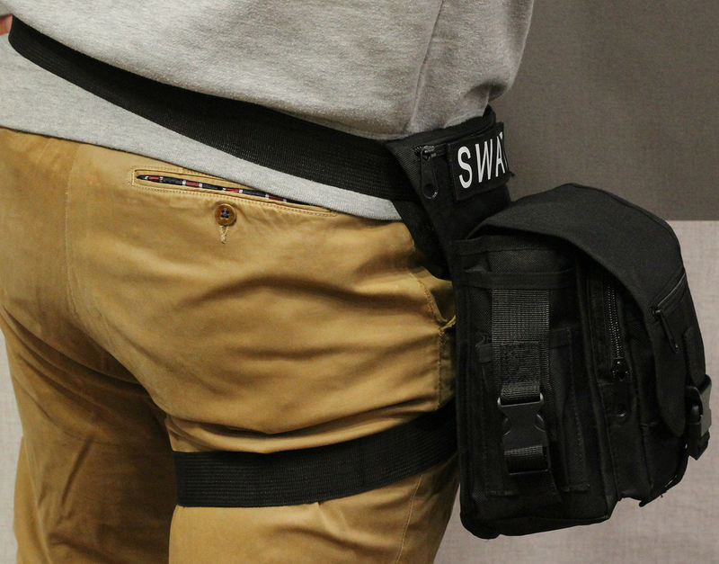 Тактическая универсальная (набедренная) сумка на бедро Swat black ( 300-black), фото №4