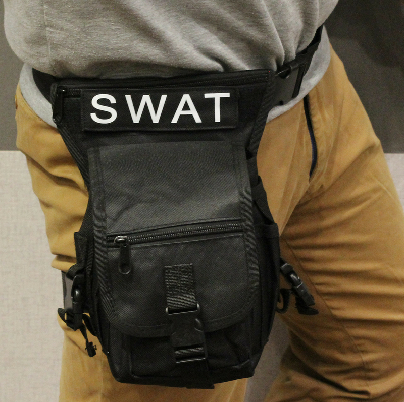 Тактическая универсальная (набедренная) сумка на бедро Swat black ( 300-black), photo number 5
