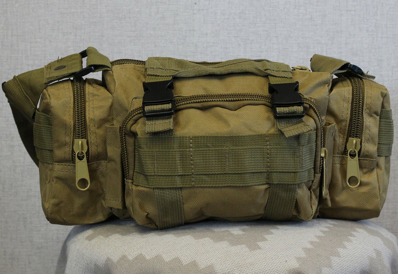 Тактическая универсальная (поясная, наплечная) сумка с системой M.O.L.L.E Coyote (104-coyote), фото №2